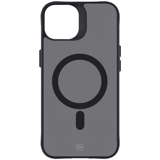 Husa MagSafe pentru Apple iPhone 14 / 13, 3MK, Smoke MagCase, Neagra