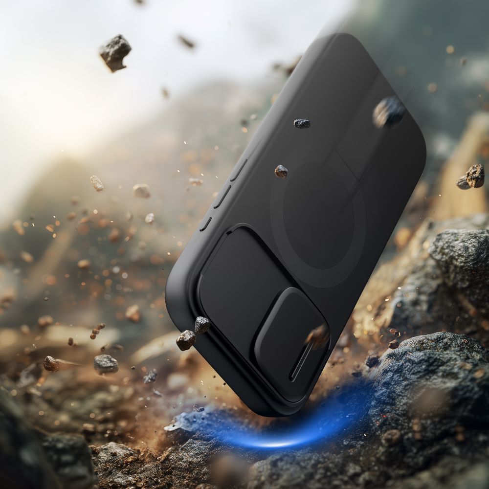 Husa MagSafe pentru Apple iPhone 17, Tech-Protect, Kevlar Aura, Neagra