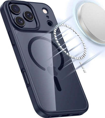 Husa MagSafe pentru Apple iPhone 17 Pro, Tech-Protect, Magmat, Bleumarin
