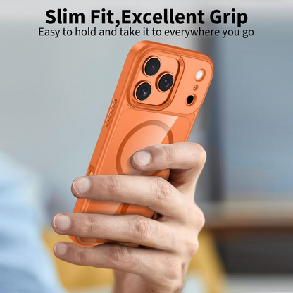 Husa MagSafe pentru Apple iPhone 17 Pro Max, Tech-Protect, Magmat, Portocalie