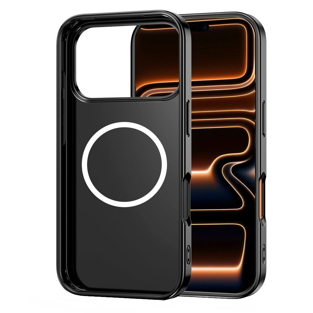 Husa MagSafe pentru Apple iPhone 17 Pro Max, Tech-Protect, Lamano Velvet Night, Neagra