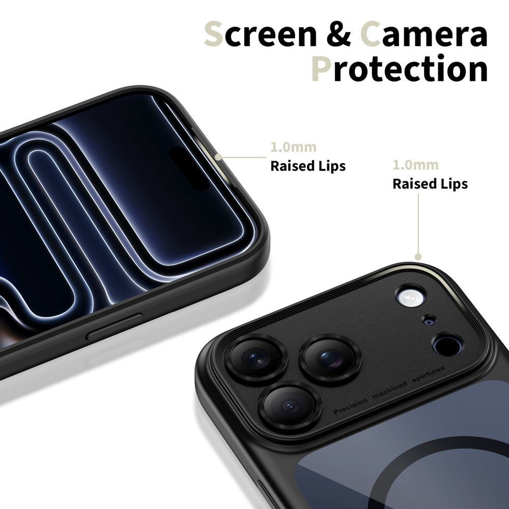 Husa MagSafe pentru Apple iPhone 17 Pro, Tech-Protect, MagPeak, Neagra