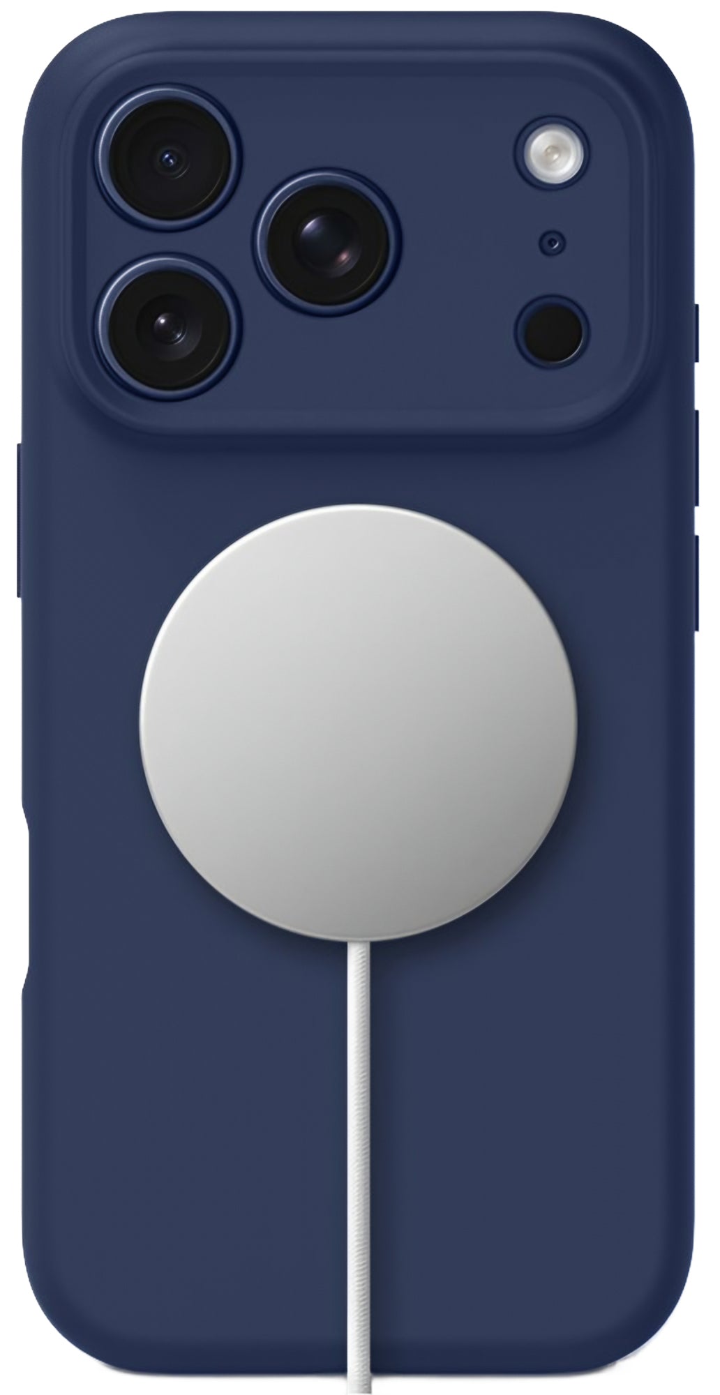 Husa MagSafe pentru Apple iPhone 17 Pro, Tech-Protect, Silicone, Bleumarin