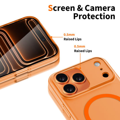 Husa MagSafe pentru Apple iPhone 17 Pro, Tech-Protect, MagSlim, Portocalie Mata