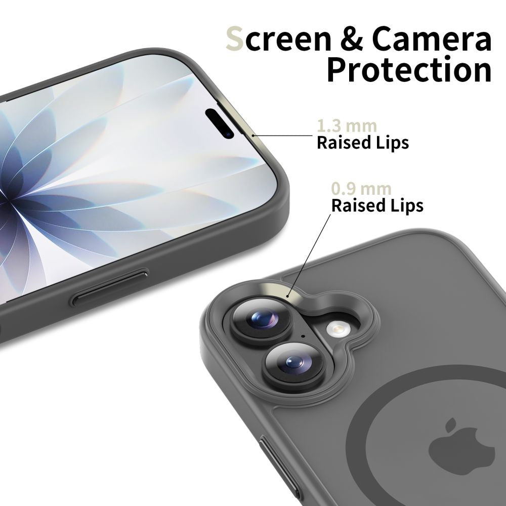 Husa MagSafe pentru Apple iPhone 17, Tech-Protect, Magmat, Gri Mata