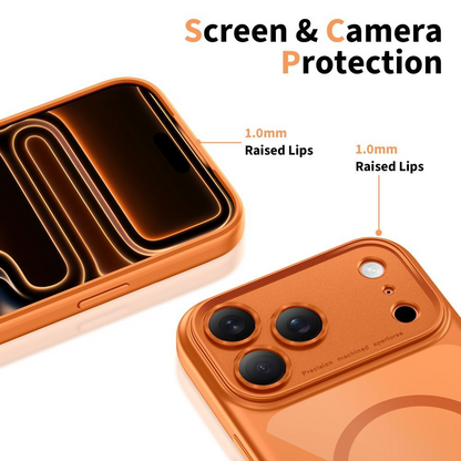 Husa MagSafe pentru Apple iPhone 17 Pro, Tech-Protect, MagPeak, Portocalie