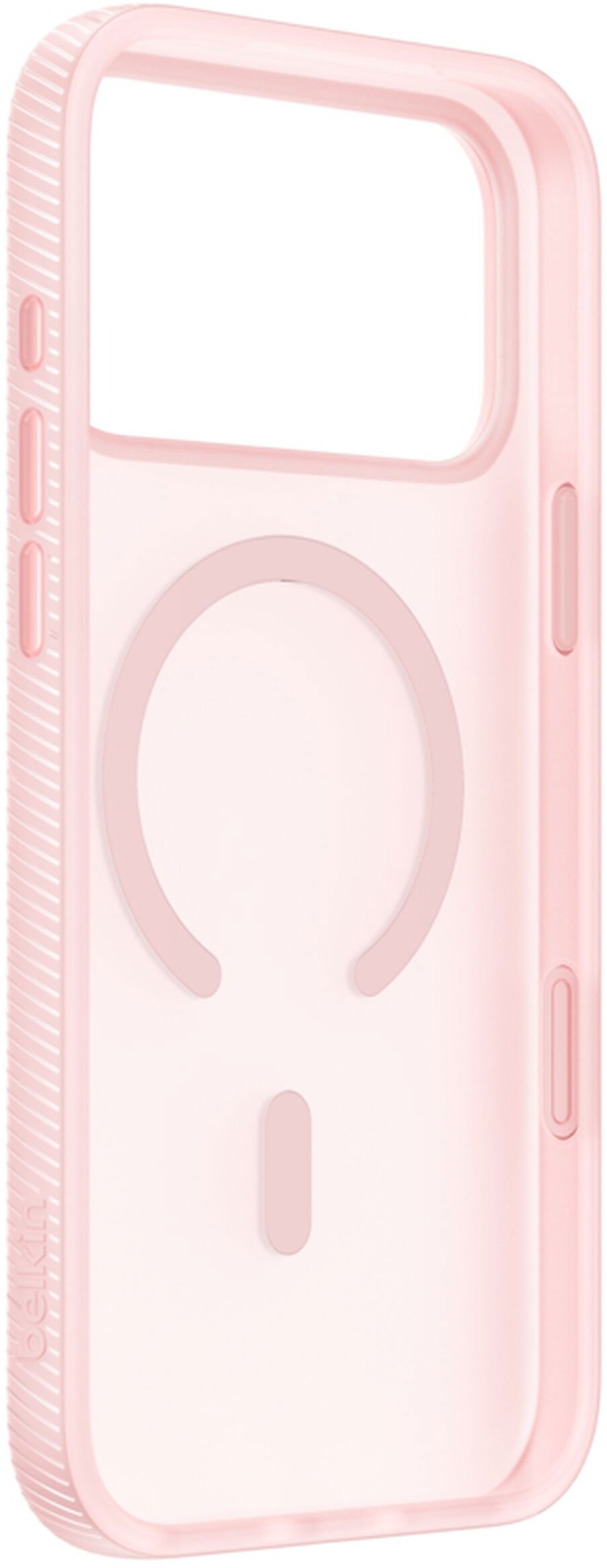 Husa MagSafe pentru Apple iPhone 17 Pro, Belkin, SheerForce Grip, Roz MSA035hqPK