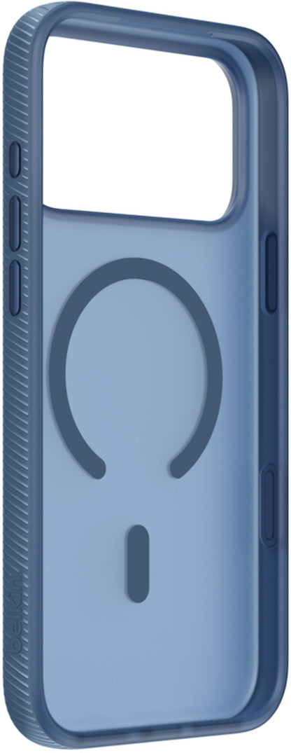 Husa MagSafe pentru Apple iPhone 17 Pro Max, Belkin, SheerForce Grip, Bleumarin MSA036hqNY