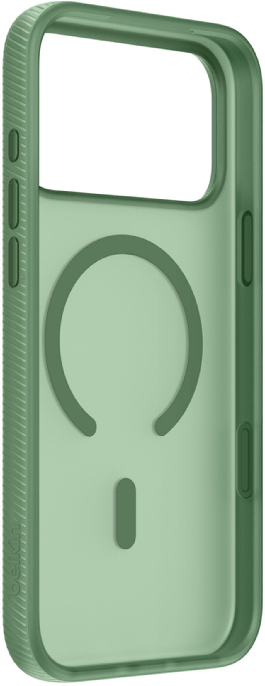 Husa MagSafe pentru Apple iPhone 17 Pro Max, Belkin, SheerForce Grip, Verde MSA036hqSE