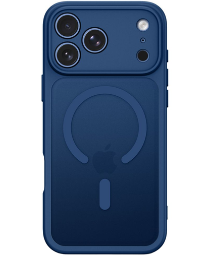 Husa MagSafe pentru Apple iPhone 18 Pro Max / 17 Pro Max, Tech-Protect, BasicMag, Bleumarin Mata