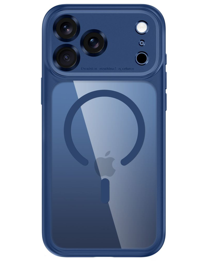 Husa MagSafe pentru Apple iPhone 18 Pro Max / 17 Pro Max, Tech-Protect, MagPeak CC, Bleumarin