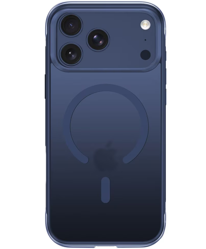 Husa MagSafe pentru Apple iPhone 18 Pro / 17 Pro, Tech-Protect, MagAir CC, Bleumarin Mata