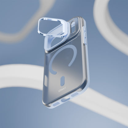 Husa MagSafe pentru Apple iPhone 18 Pro / 17 Pro, Etteri, Morning Fog, Albastra