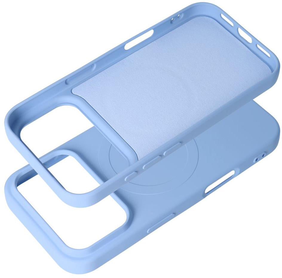 Husa MagSafe pentru Apple iPhone 18 Pro Max / 17 Pro Max, OEM, Silicone Mag (Big Hole), Bleu