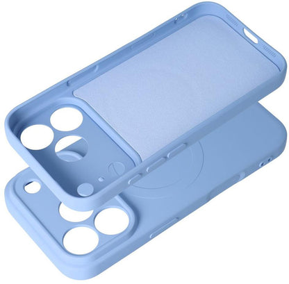 Husa MagSafe pentru Apple iPhone 18 Pro Max / 17 Pro Max, OEM, Silicone Mag, Bleu