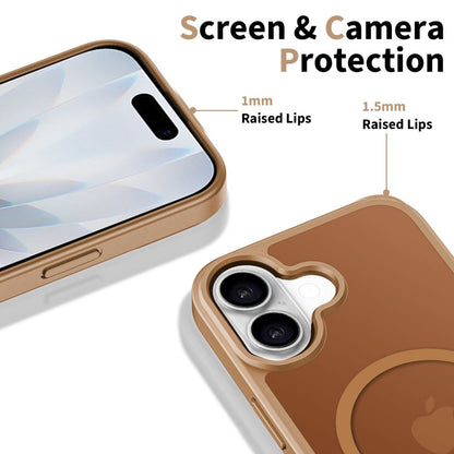 Husa MagSafe pentru Apple iPhone 17, Tech-Protect, BasicMag, Maro
