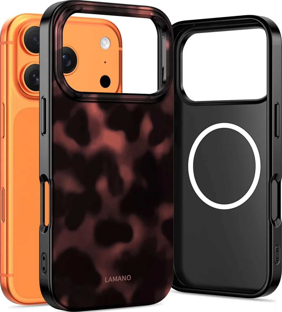 Husa MagSafe pentru Apple iPhone 17 Pro Max, Tech-Protect, Lamano Panther, Neagra