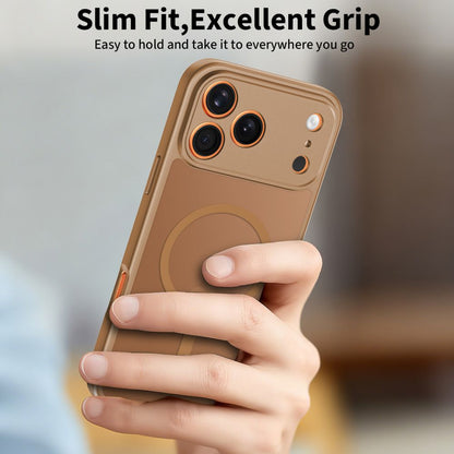 Husa MagSafe pentru Apple iPhone 17 Pro Max, Tech-Protect, BasicMag, Maro Mata