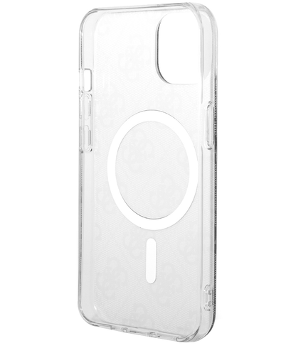 Husa MagSafe pentru Apple iPhone 15, Guess, 4G IML, Neagra GUHMP15SH4STK