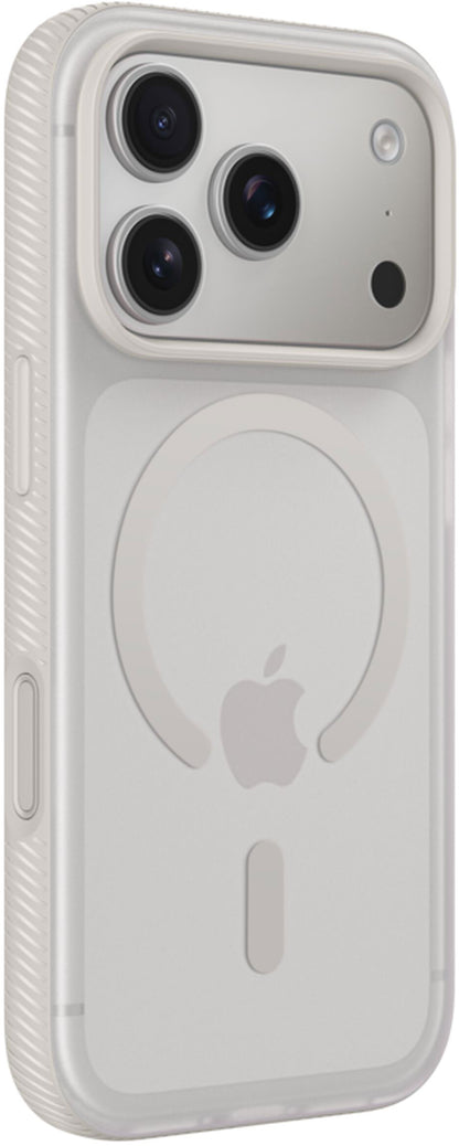 Husa MagSafe pentru Apple iPhone 17 Pro, Belkin, SheerForce Grip, Bej MSA035hqSA