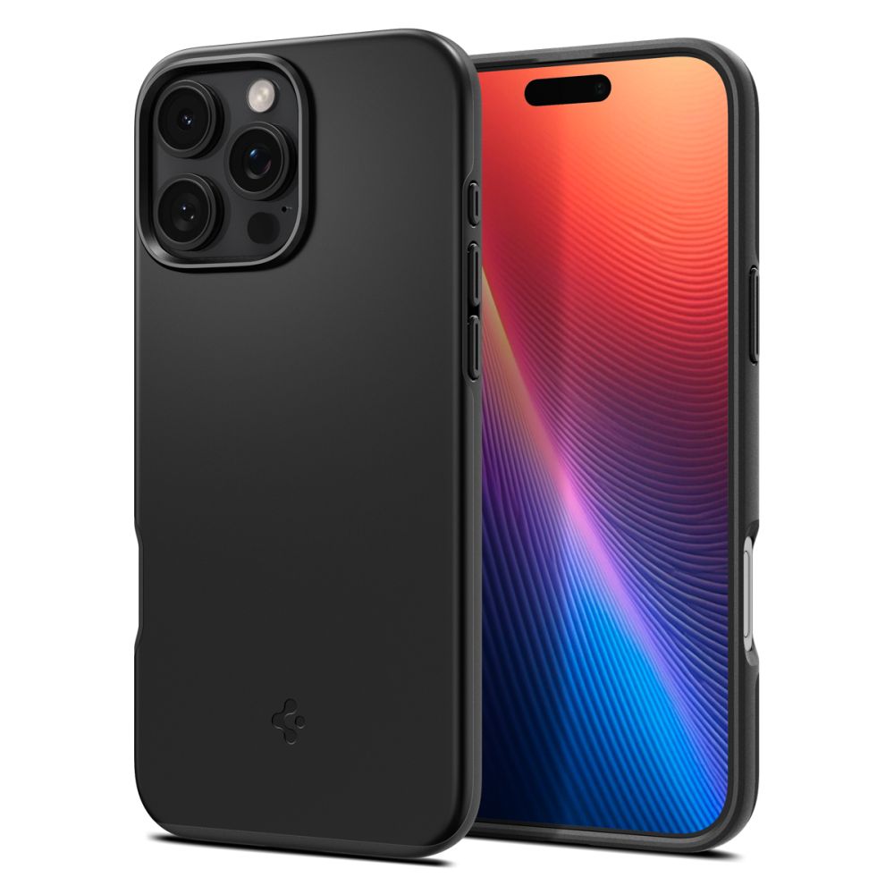 Husa MagSafe pentru Apple iPhone 16 Pro Max, Spigen, Thin Fit, Neagra