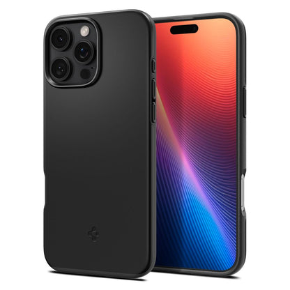 Husa MagSafe pentru Apple iPhone 16 Pro Max, Spigen, Thin Fit, Neagra