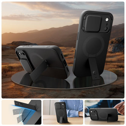 Husa MagSafe pentru Apple iPhone 17 Pro, Tech-Protect, Kevlar Aura, Neagra