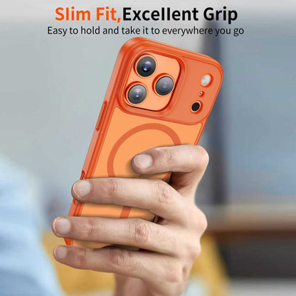 Husa MagSafe pentru Apple iPhone 17 Pro Max, Tech-Protect, Magmat, Portocalie Mata