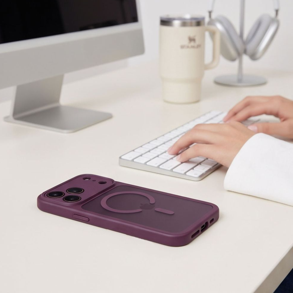 Husa MagSafe pentru Apple iPhone 18 Pro / 17 Pro, Tech-Protect, BasicMag, Visinie Mata