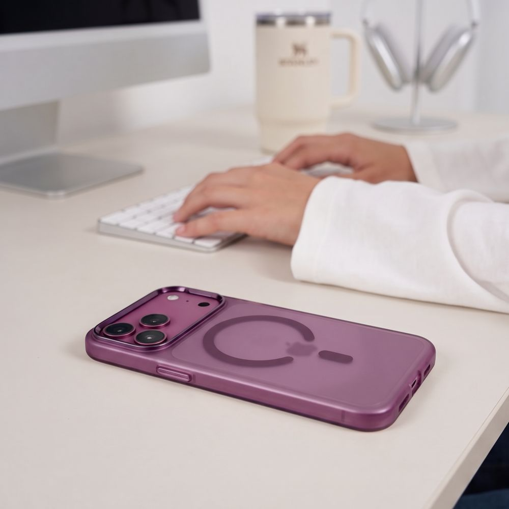 Husa MagSafe pentru Apple iPhone 18 Pro / 17 Pro, Tech-Protect, MagZero, Visinie Mata