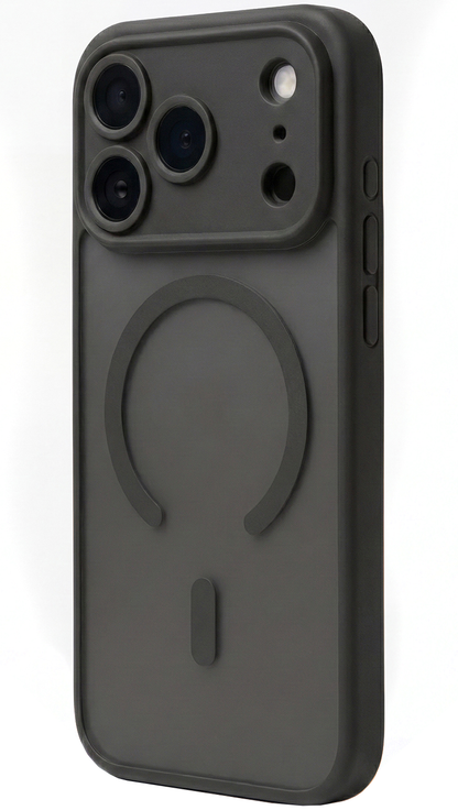 Husa MagSafe pentru Apple iPhone 18 Pro / 17 Pro, OEM, Mag Big Hole, Neagra Mata