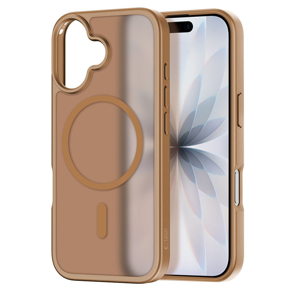 Husa MagSafe pentru Apple iPhone 17, Tech-Protect, BasicMag, Maro