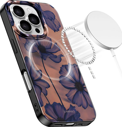 Husa MagSafe pentru Apple iPhone 16 Pro, Tech-Protect, Lamano Velvet Night, Neagra