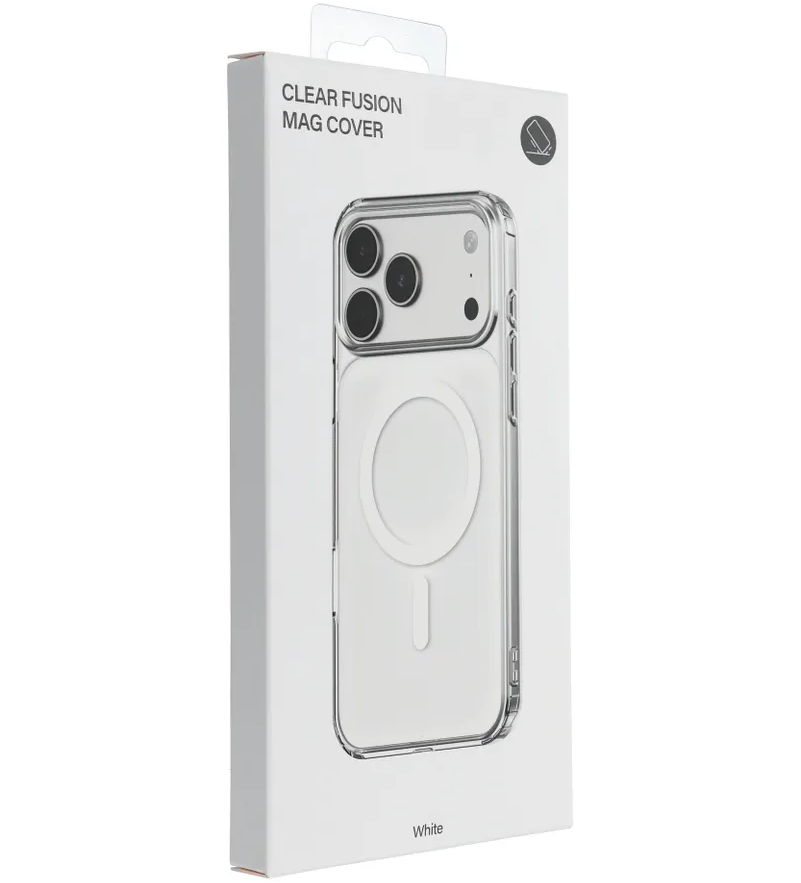 Husa MagSafe pentru Apple iPhone 17e / 16e, OEM, Clear Fusion Mag Cover, Alba