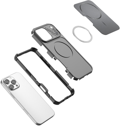 Husa MagSafe pentru Apple iPhone 16 Pro Max, OEM, Carbon and Corner Protection, Mov