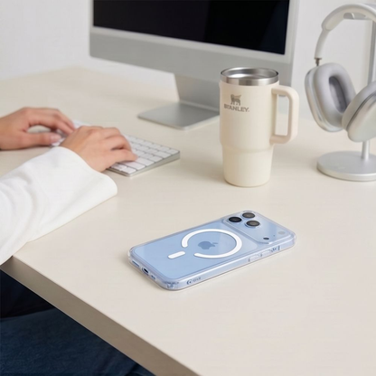 Husa MagSafe pentru Apple iPhone 18 Pro Max / 17 Pro Max, Tech-Protect, Flexair Hybrid, Transparenta