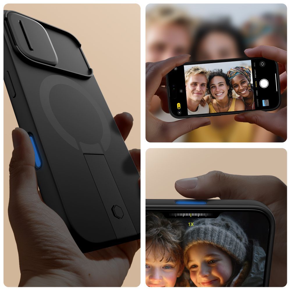 Husa MagSafe pentru Apple iPhone 17, Tech-Protect, Kevlar Aura, Neagra