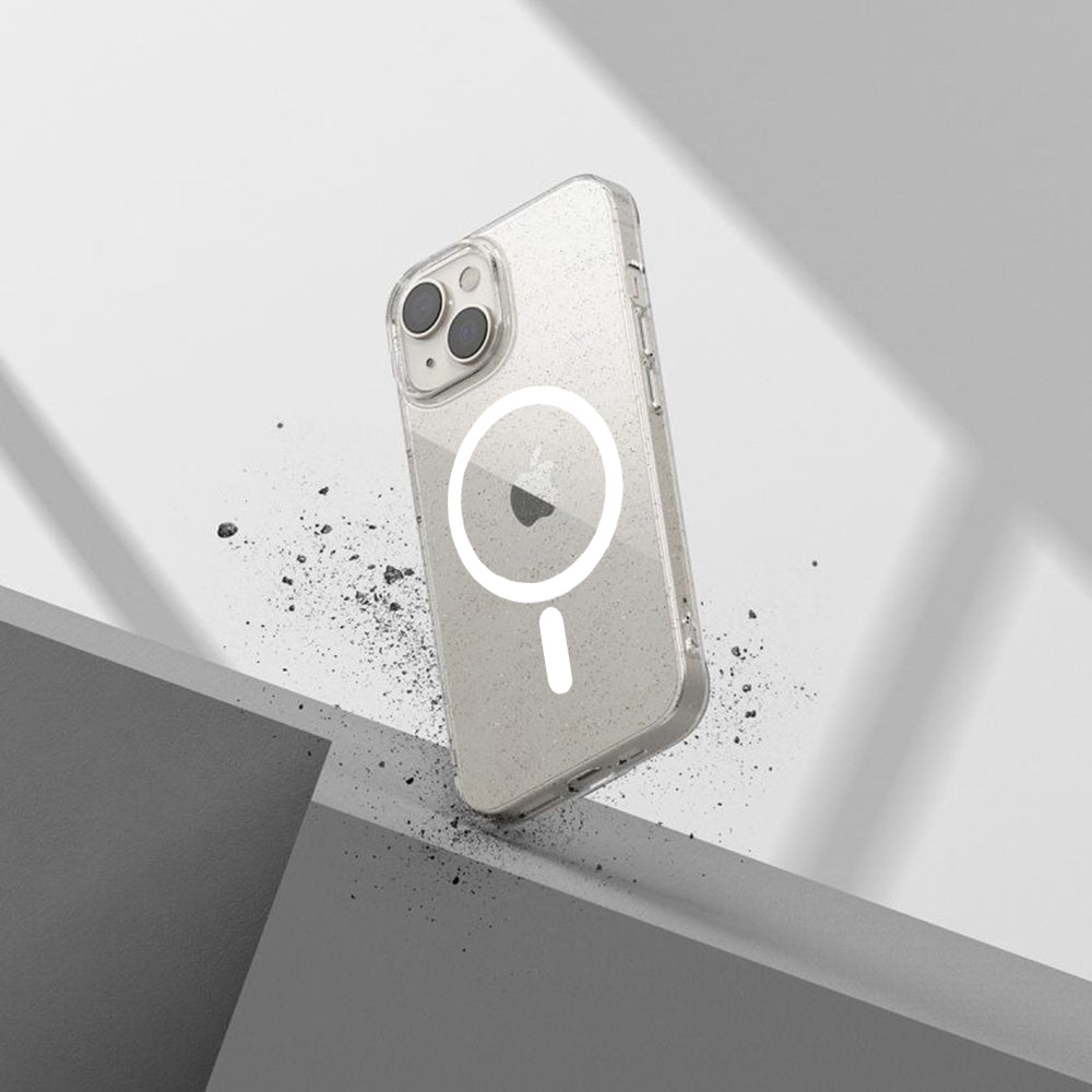 Husa MagSafe pentru Apple iPhone 11 Pro, Techsuit, SparkleSkin, Transparenta