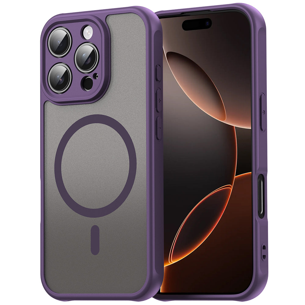 Husa MagSafe pentru Apple iPhone 11, Techsuit, HaloFrost II, Mov