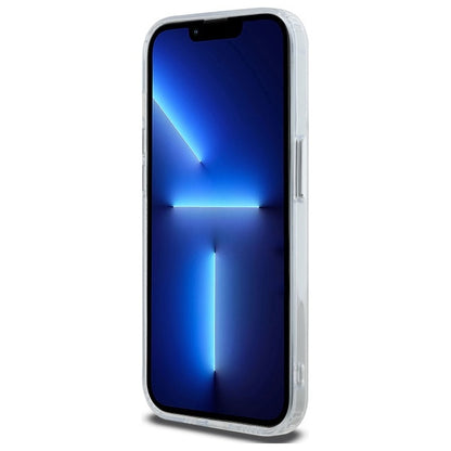 Husa MagSafe pentru Apple iPhone 12 / 12 Pro, Karl Lagerfeld, IML Metal Choupette's Head, Alba