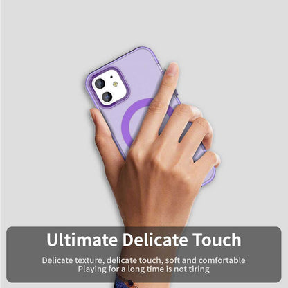 Husa MagSafe pentru Apple iPhone 12 / 12 Pro, Techsuit, CandyCase, Mov