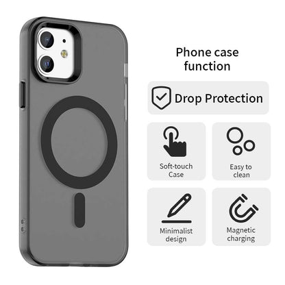 Husa MagSafe pentru Apple iPhone 12 / 12 Pro, Techsuit, CandyCase, Neagra