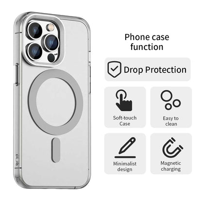 Husa MagSafe pentru Apple iPhone 12 Pro Max, Techsuit, CandyCase, Alba