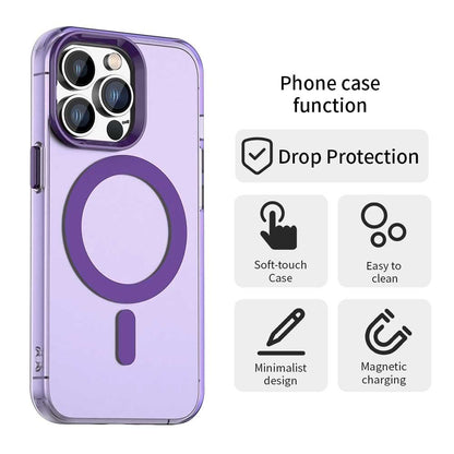 Husa MagSafe pentru Apple iPhone 12 Pro Max, Techsuit, CandyCase, Mov