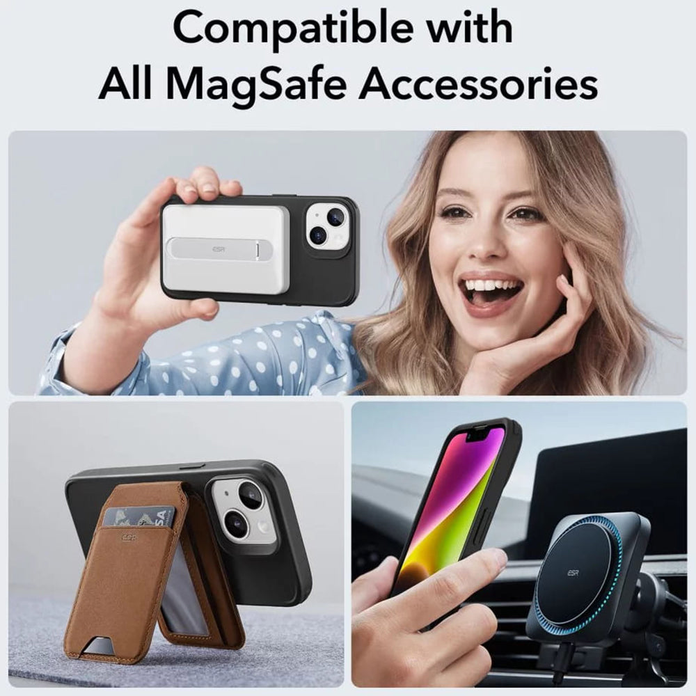 Husa MagSafe pentru Apple iPhone 14 / 13, ESR, Classic Hybrid, Neagra