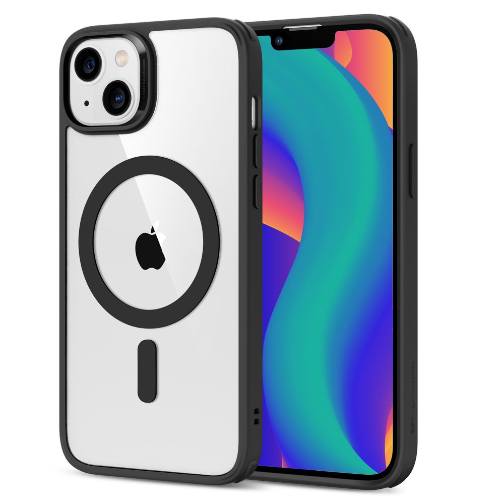 Husa MagSafe pentru Apple iPhone 14 / 13, ESR, Classic Hybrid, Neagra Transparenta