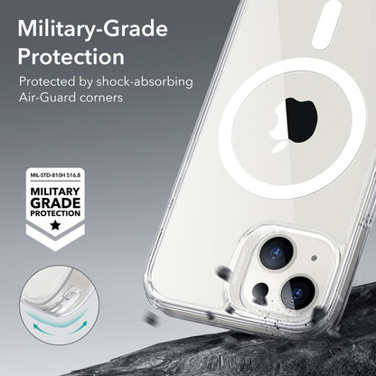 Husa MagSafe pentru Apple iPhone 14 / 13, ESR, Classic Hybrid, Transparenta