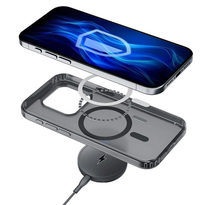 Husa MagSafe pentru Apple iPhone 13 Pro Max, 3MK, Frosty MagCase, Neagra Satinata