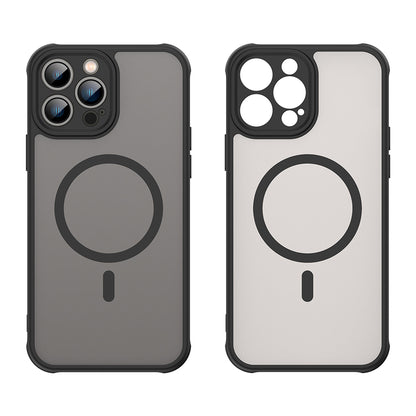 Husa MagSafe pentru Apple iPhone 13 Pro Max, Techsuit, HaloFrost II, Neagra