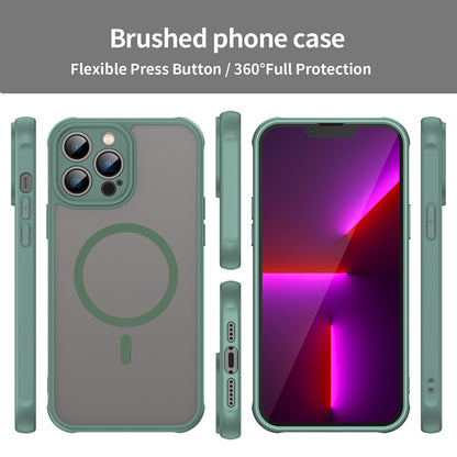Husa MagSafe pentru Apple iPhone 13 Pro Max, Techsuit, HaloFrost II, Verde